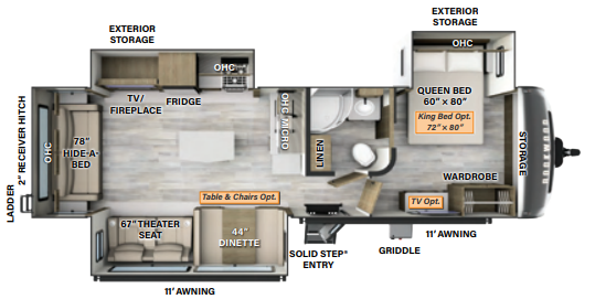 View 2024 Forest River Rockwood Ultra Lite 2906BS complete specs and manufacturer brochures