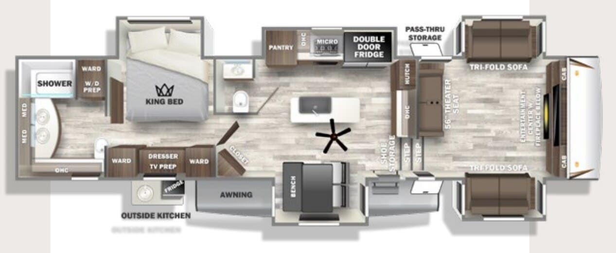 View 2024 Forest River Sabre 37FLH complete specs and manufacturer brochures