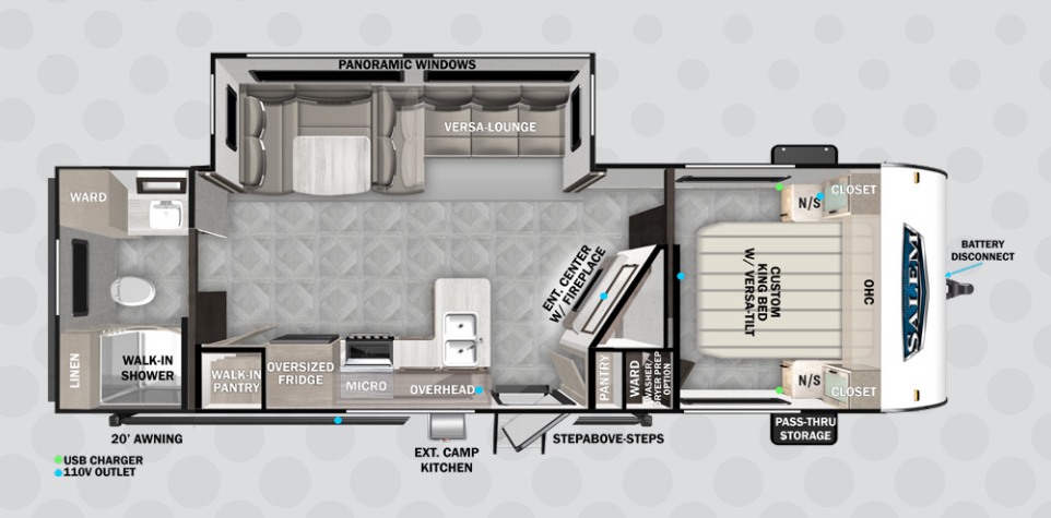 View 2024 Forest River Salem 26RBS complete specs and manufacturer brochures
