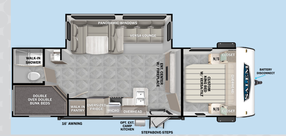 View 2024 Forest River Salem 28DBUD complete specs and manufacturer brochures