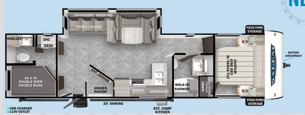 View 2024 Forest River Salem 29BDB complete specs and manufacturer brochures
