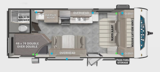 View 2024 Forest River Salem Cruise Lite 19DBXL complete specs and manufacturer brochures