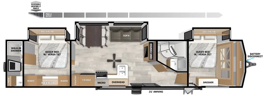 View 2024 Forest River Salem Villa 42DMS complete specs and manufacturer brochures