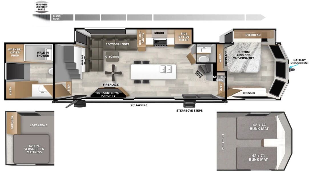 View 2024 Forest River Salem Villa 44VIEW complete specs and manufacturer brochures