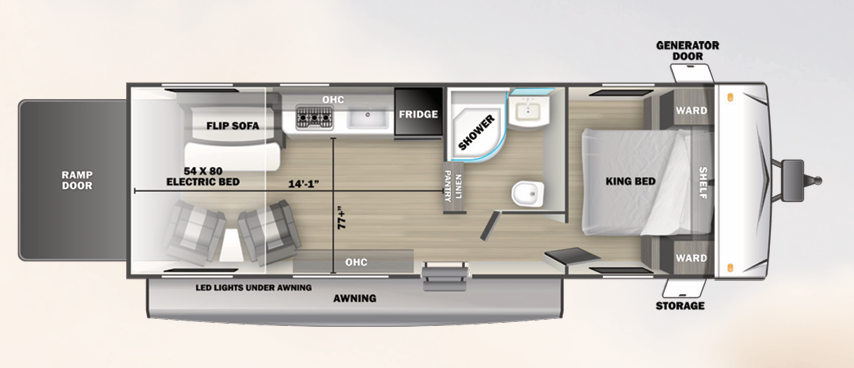 View 2024 Forest River Sandstorm 2530SRE complete specs and manufacturer brochures