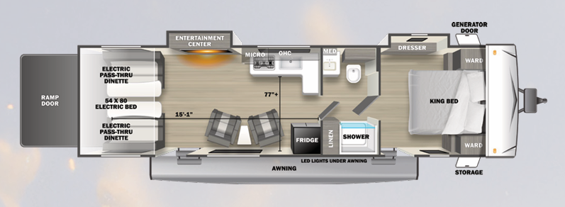 View 2024 Forest River Sandstorm 2600SRT complete specs and manufacturer brochures