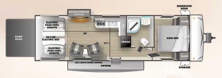 View 2024 Forest River Sandstorm 2700SRS complete specs and manufacturer brochures