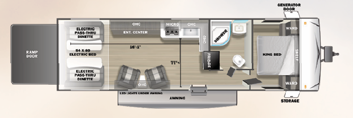 View 2024 Forest River Sandstorm 2730SRX complete specs and manufacturer brochures