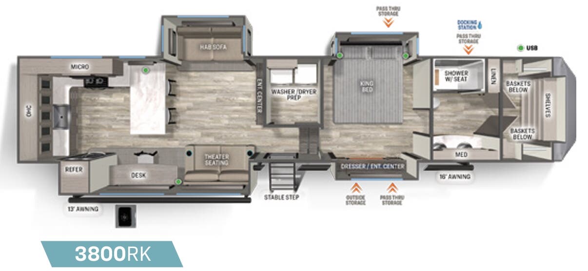 View 2024 Forest River Sierra 3800RK complete specs and manufacturer brochures