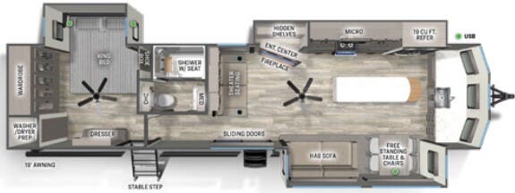 View 2024 Forest River Sierra Destination 402FK complete specs and manufacturer brochures