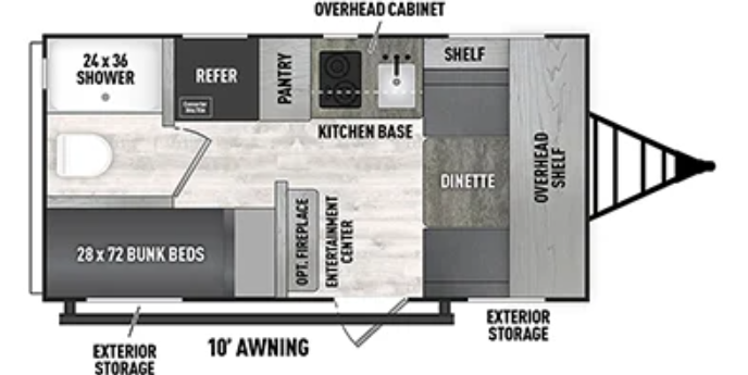 View 2024 Forest River Viking 15SBH complete specs and manufacturer brochures