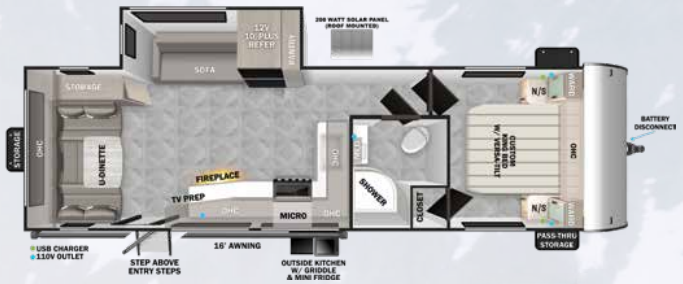 View 2024 Forest River Wildwood 25RD complete specs and manufacturer brochures