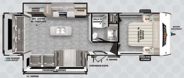 View 2024 Forest River Wildwood 27RE complete specs and manufacturer brochures