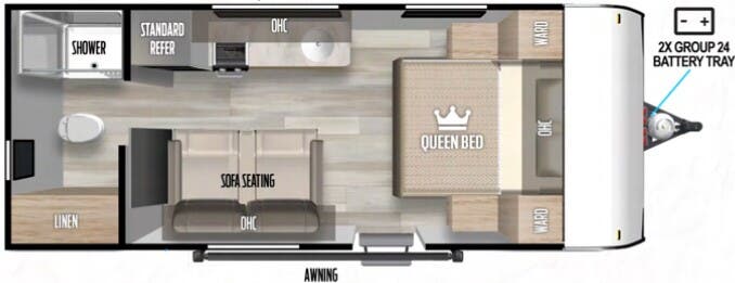 View 2024 Forest River Wildwood FSX 164RBLE complete specs and manufacturer brochures