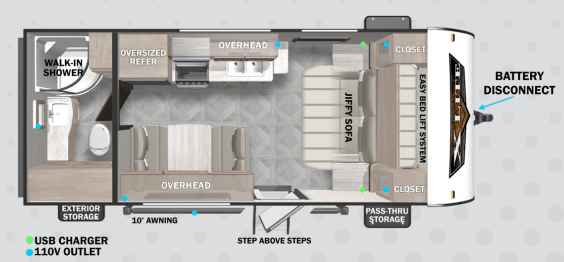 View 2024 Forest River Wildwood X-Lite 171RBXL complete specs and manufacturer brochures