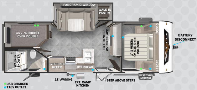 View 2024 Forest River Wildwood X-Lite 240BHXL complete specs and manufacturer brochures