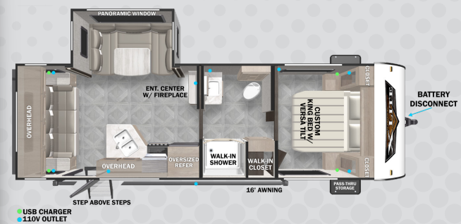 View 2024 Forest River Wildwood X-Lite 24RLXL complete specs and manufacturer brochures