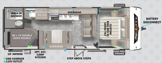 View 2024 Forest River Wildwood X-Lite 261BHXL complete specs and manufacturer brochures