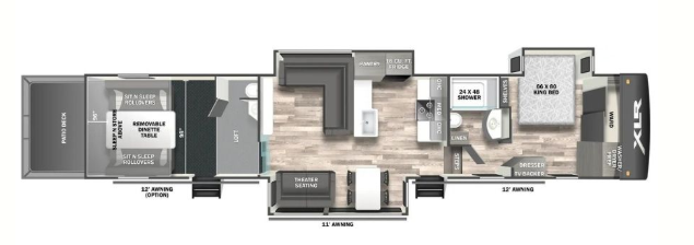 View 2024 Forest River XLR Nitro 41G14 complete specs and manufacturer brochures