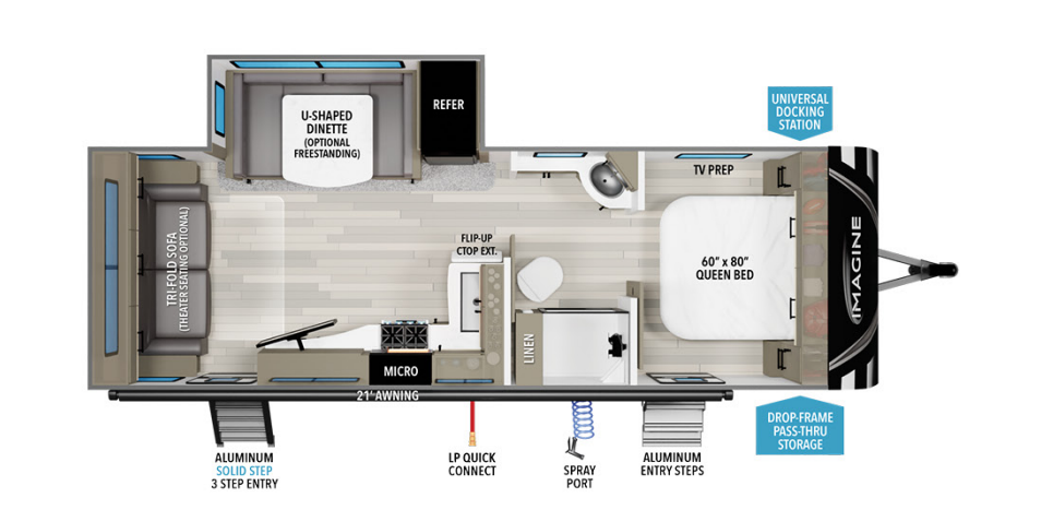 View 2024 Grand Design Imagine 2500RL complete specs and manufacturer brochures