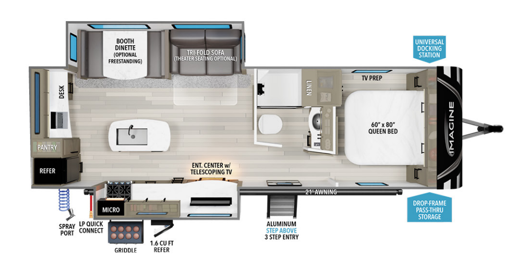 View 2024 Grand Design Imagine 2670MK complete specs and manufacturer brochures