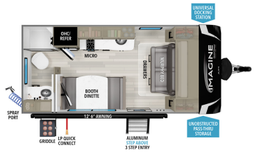 View 2024 Grand Design Imagine AIM 15RB complete specs and manufacturer brochures