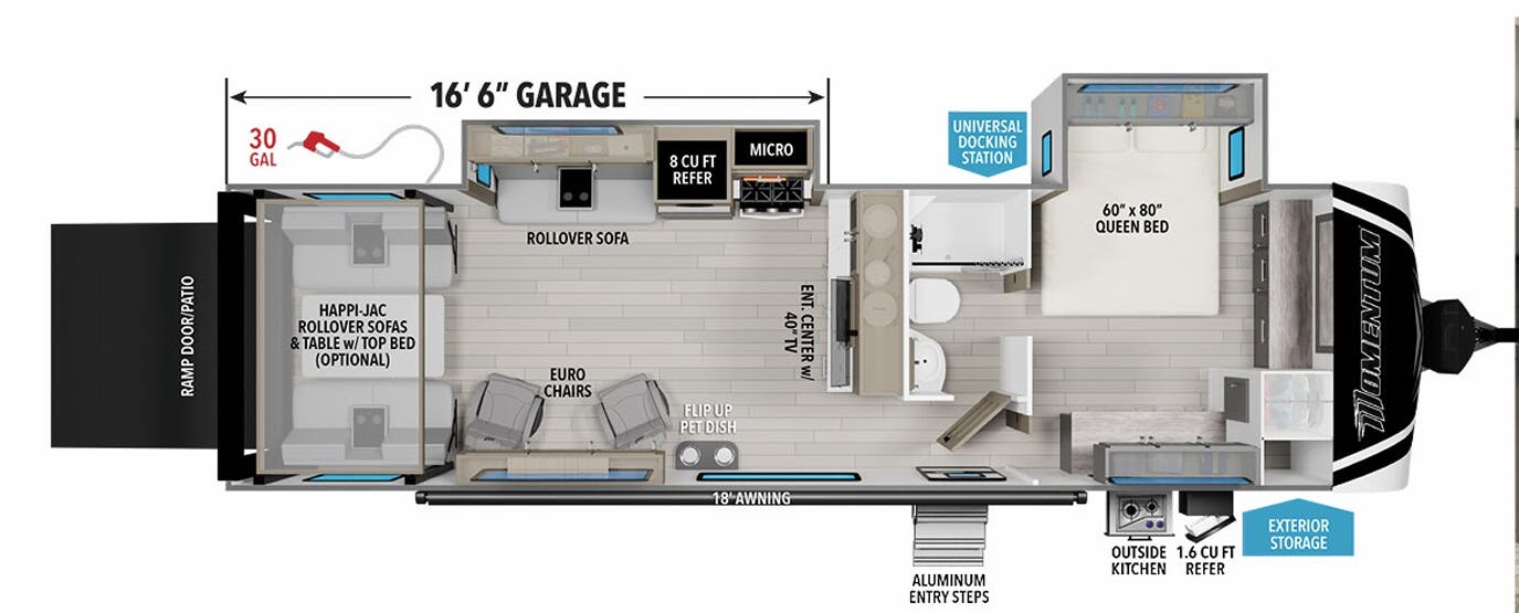 View 2024 Grand Design Momentum G-Class 28G complete specs and manufacturer brochures