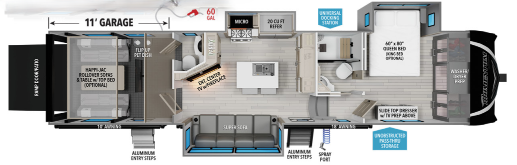 View 2024 Grand Design Momentum M-Class 351MS complete specs and manufacturer brochures