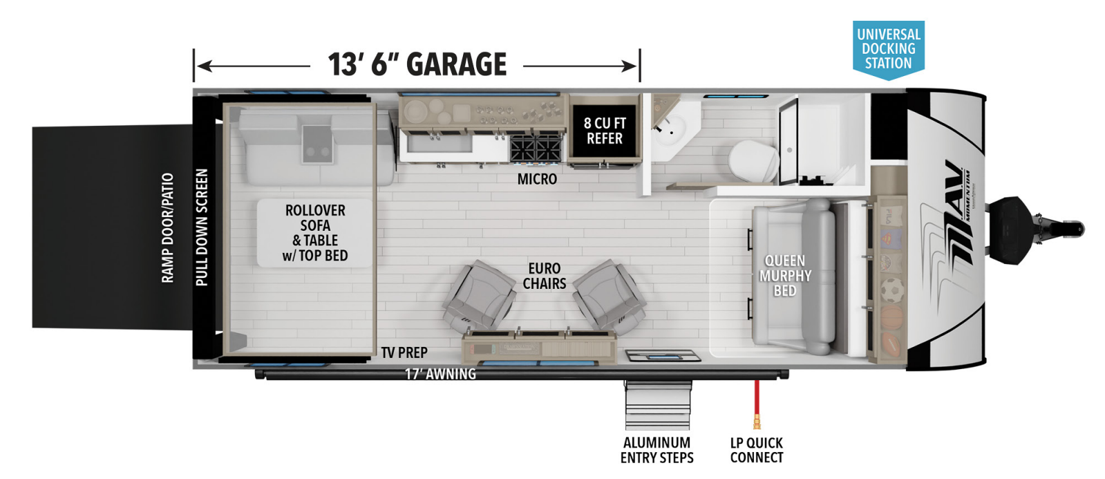View 2024 Grand Design Momentum MAV 22MAV complete specs and manufacturer brochures
