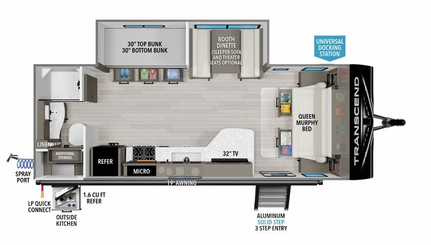 View 2024 Grand Design Transcend Xplor 235BH complete specs and manufacturer brochures