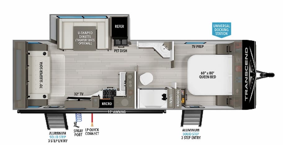 View 2024 Grand Design Transcend Xplor 245RL complete specs and manufacturer brochures