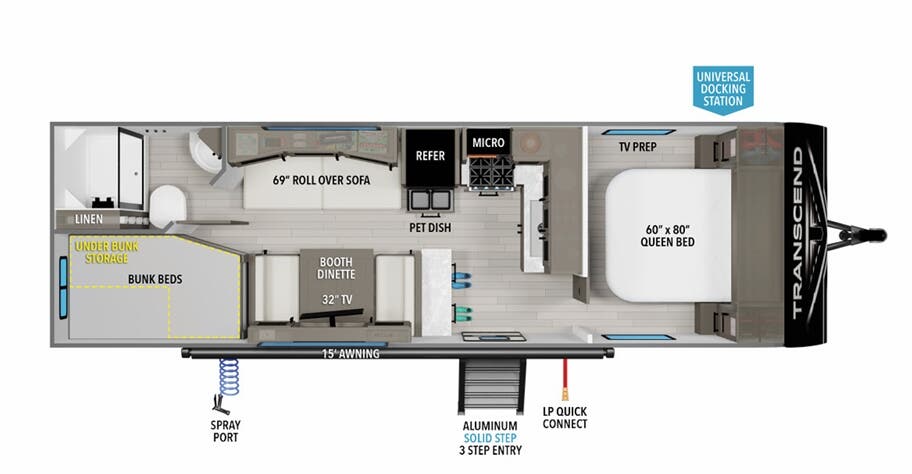 View 2024 Grand Design Transcend Xplor 247BH complete specs and manufacturer brochures