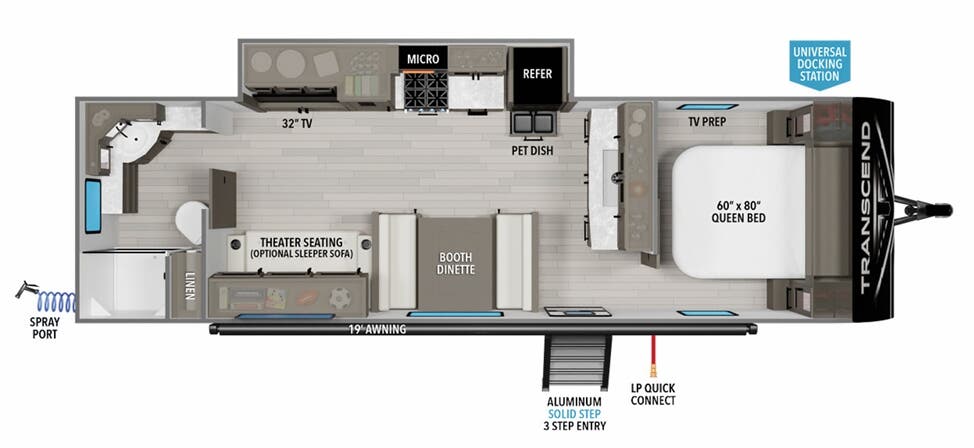 View 2024 Grand Design Transcend Xplor 260RB complete specs and manufacturer brochures