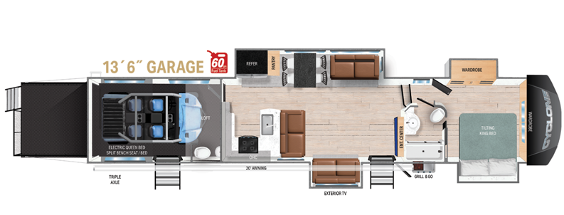 View 2024 Heartland Cyclone 4008 complete specs and manufacturer brochures