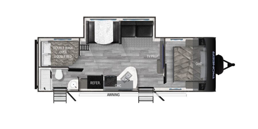 View 2024 Heartland Pioneer BH270 complete specs and manufacturer brochures