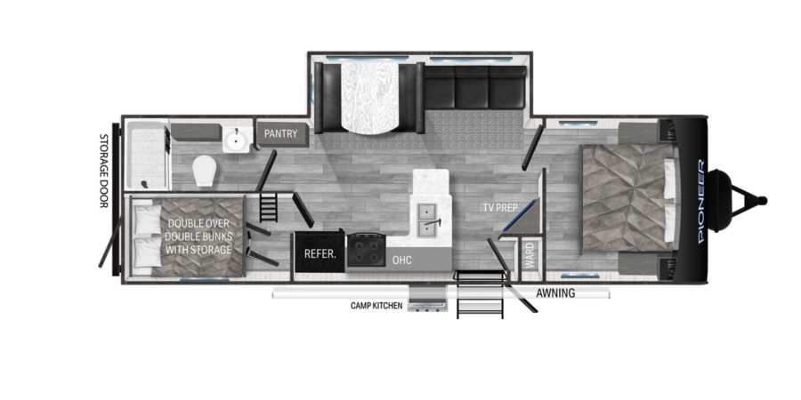 View 2024 Heartland Pioneer BH281 complete specs and manufacturer brochures