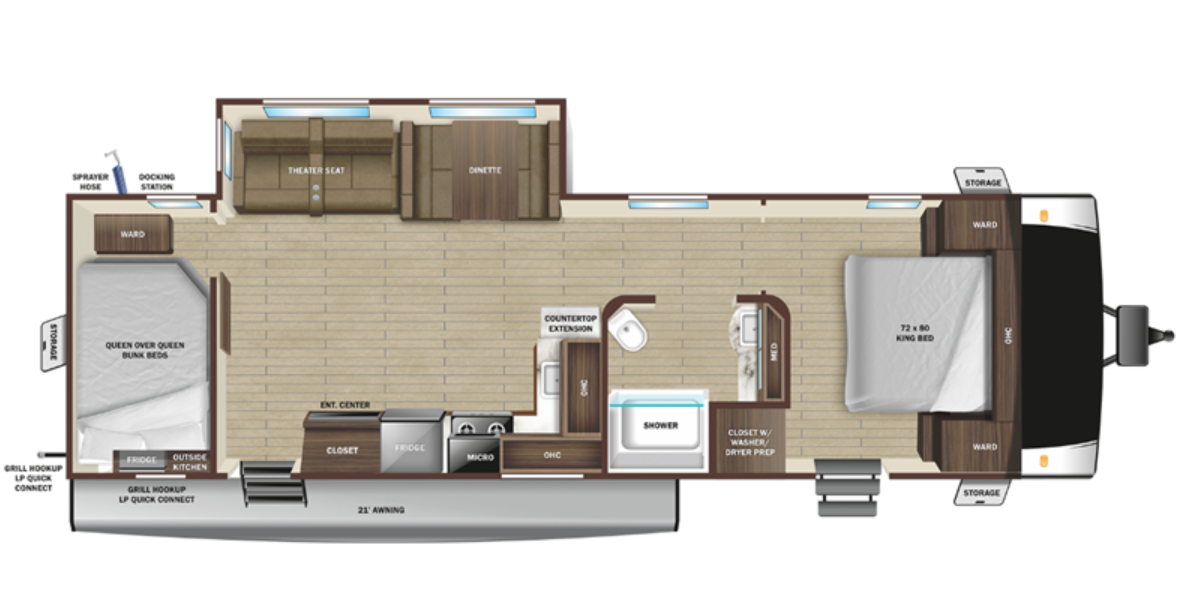 View 2024 Highland Ridge Light 296BHS complete specs and manufacturer brochures