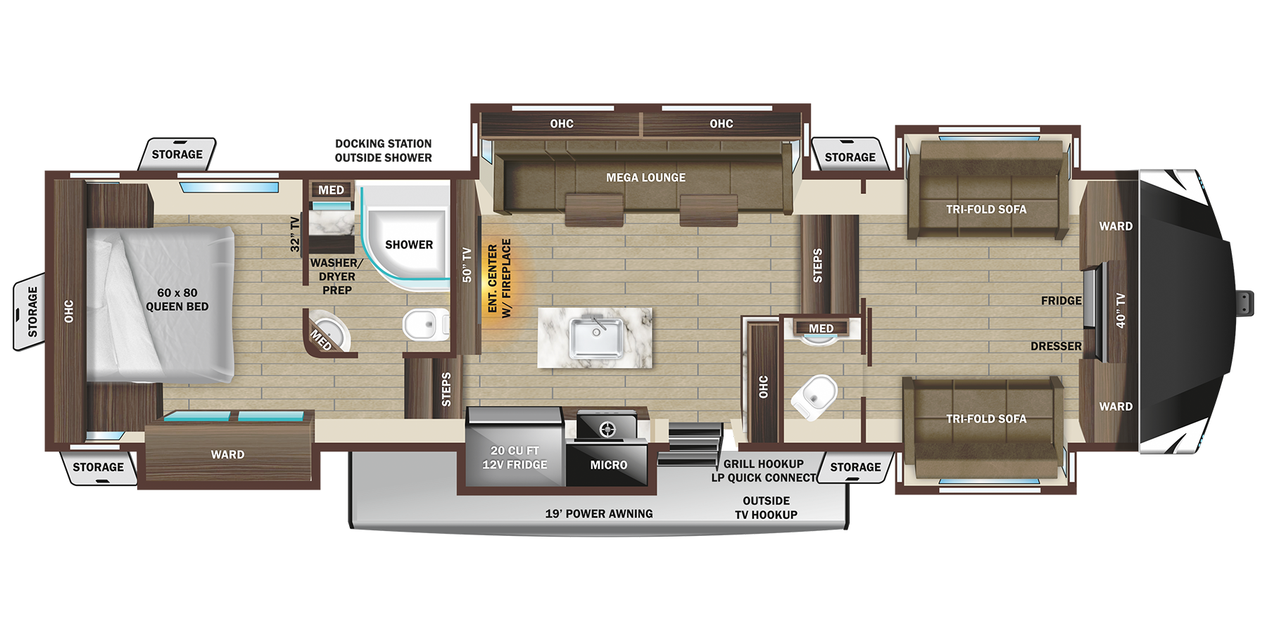View 2024 Highland Ridge Open Range 376FBH complete specs and manufacturer brochures