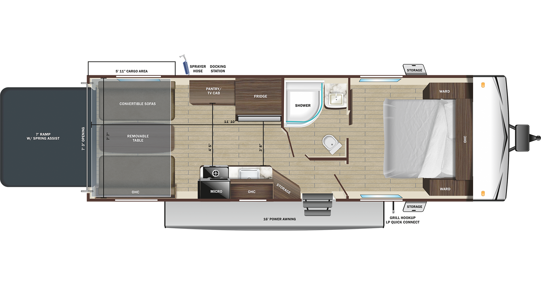 View 2024 Highland Ridge Open Range Conventional 233TH complete specs and manufacturer brochures