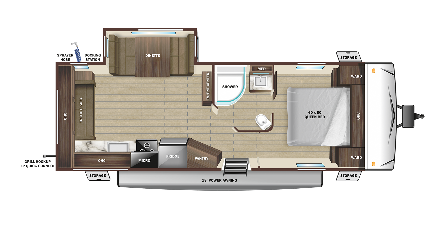 View 2024 Highland Ridge Range Lite 242RL complete specs and manufacturer brochures
