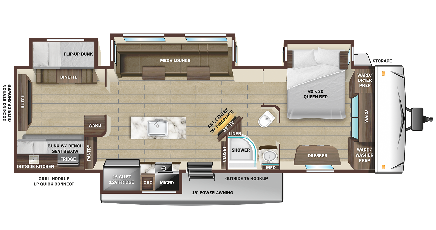 View 2024 Highland Ridge Silverstar 330BHS complete specs and manufacturer brochures