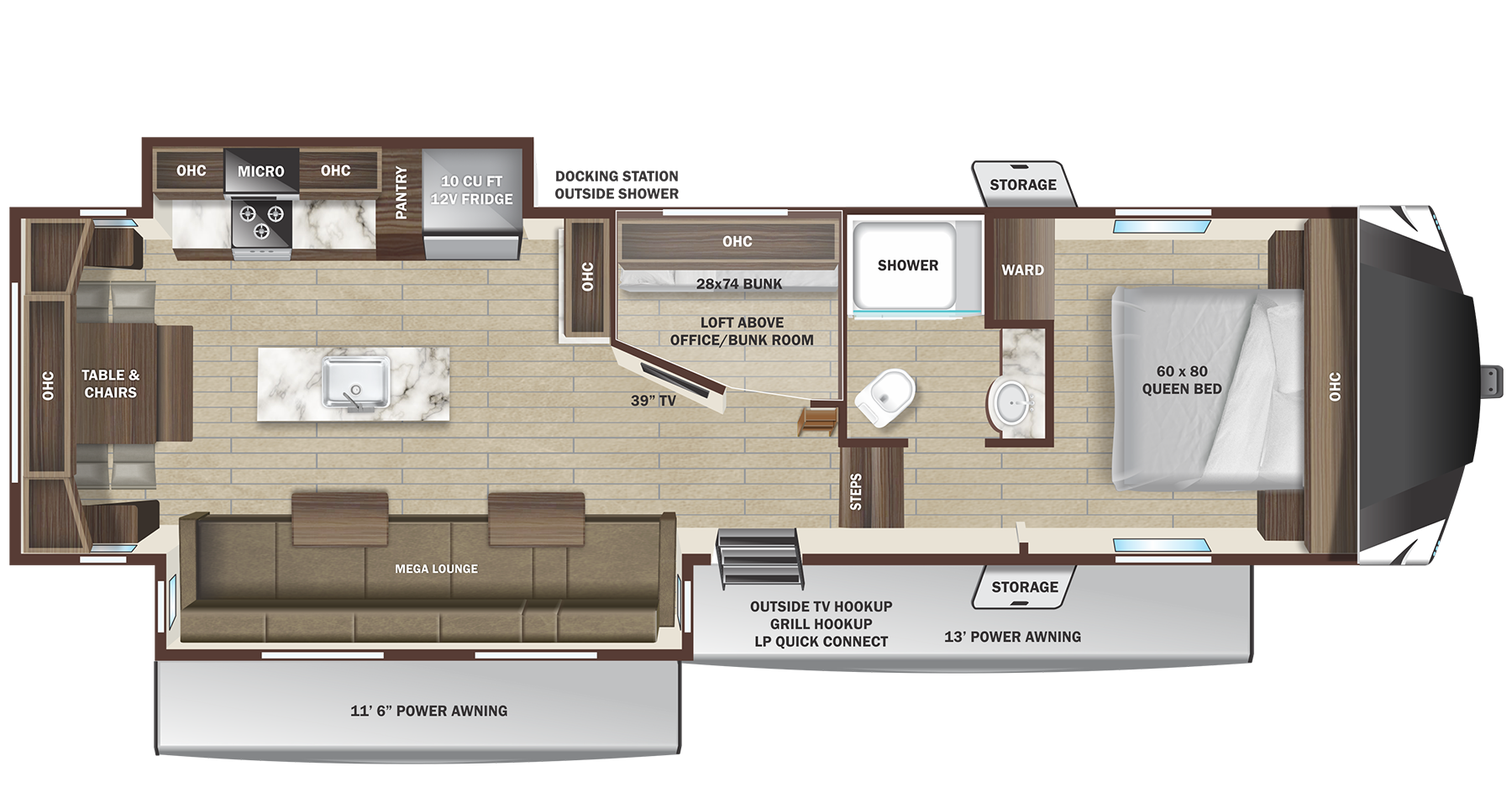 View 2024 Highland Ridge Silverstar Light Duty 304BHS complete specs and manufacturer brochures