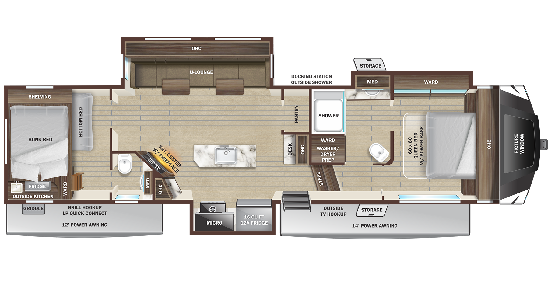 View 2024 Highland Ridge Silverstar XLT 364BHS complete specs and manufacturer brochures
