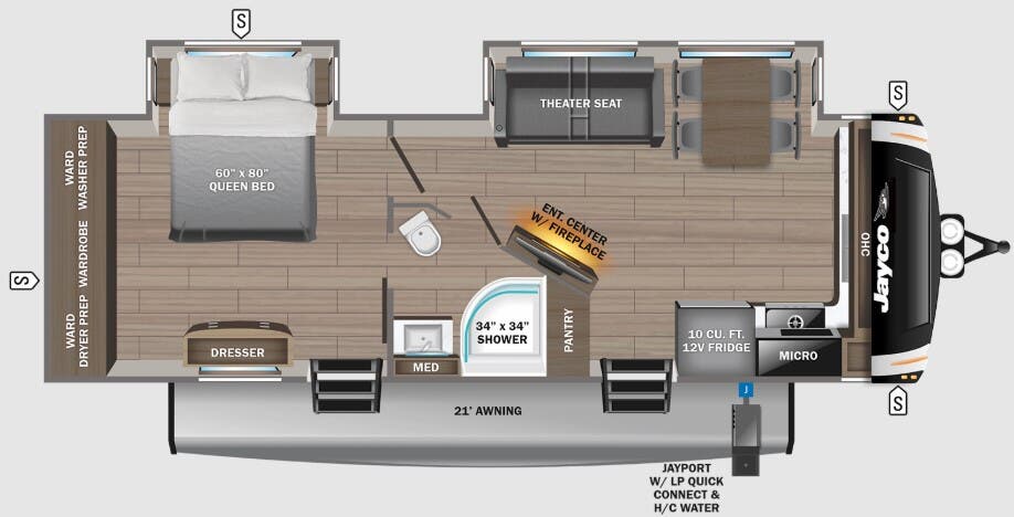 View 2024 Jayco Eagle 274FKDS complete specs and manufacturer brochures