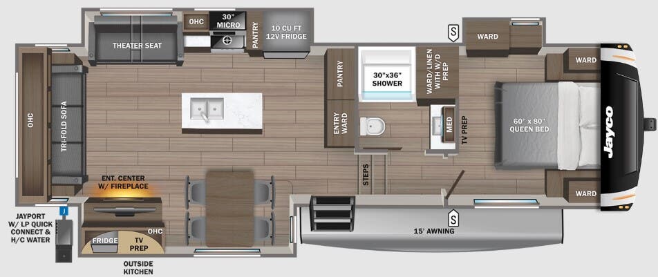 View 2024 Jayco Eagle 30.5RSOK complete specs and manufacturer brochures