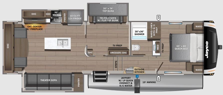 View 2024 Jayco Eagle 31MB complete specs and manufacturer brochures
