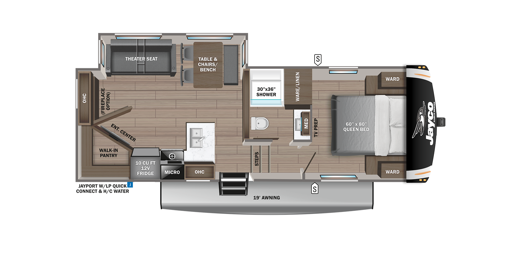 View 2024 Jayco Eagle HT 26REC complete specs and manufacturer brochures