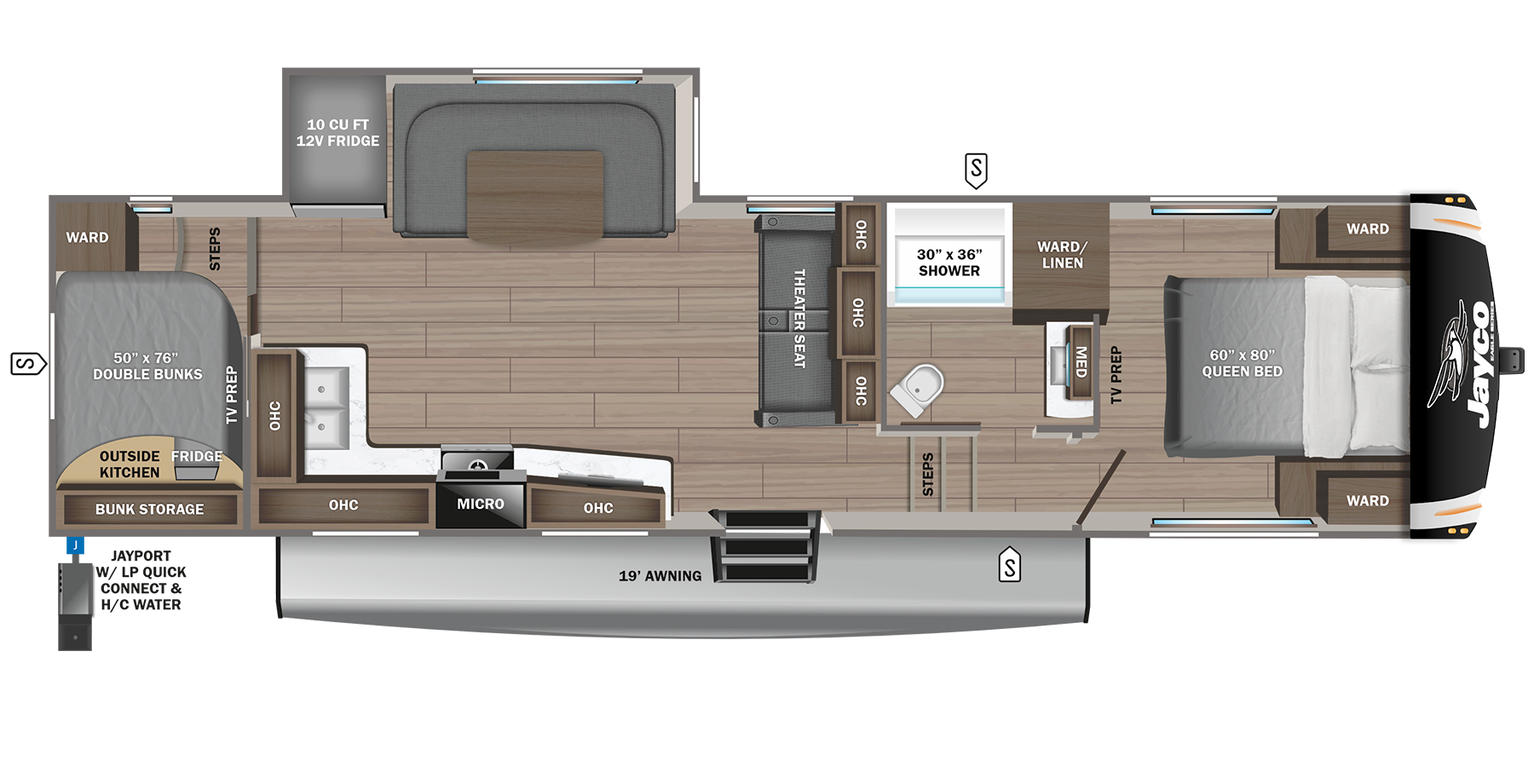 View 2024 Jayco Eagle HT 29DDB complete specs and manufacturer brochures
