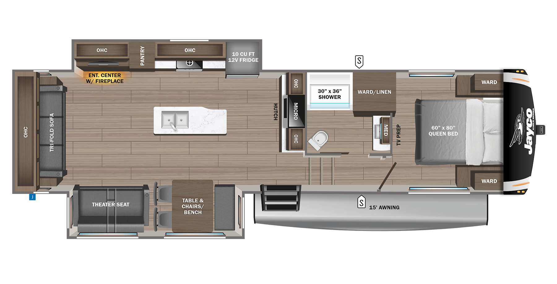 View 2024 Jayco Eagle HT 29RLC complete specs and manufacturer brochures