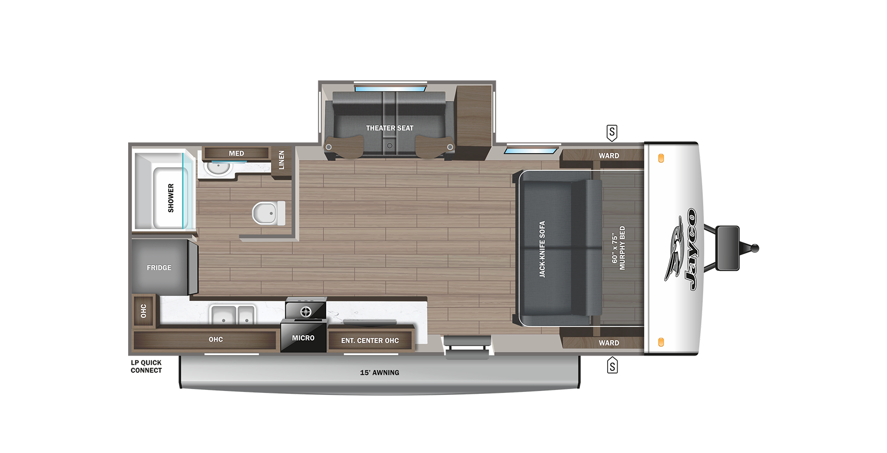 View 2024 Jayco Jay Feather 19MRK complete specs and manufacturer brochures